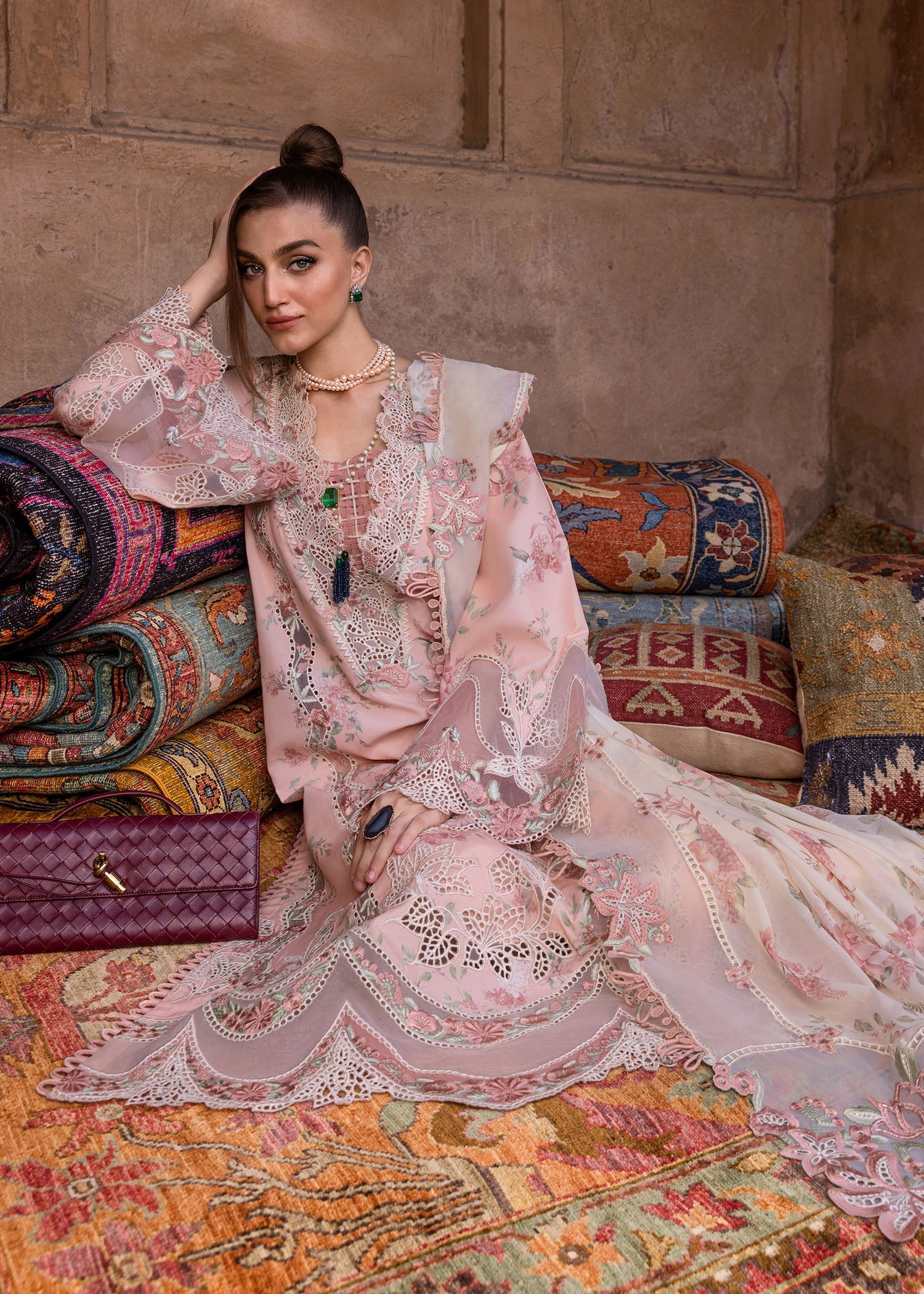 Crimson | Tasawar 25 | LAVENDER FALL - D5A - by - Libasekhas UK - Registered Vendor of : Crimson - 100% Original Designer Dresss