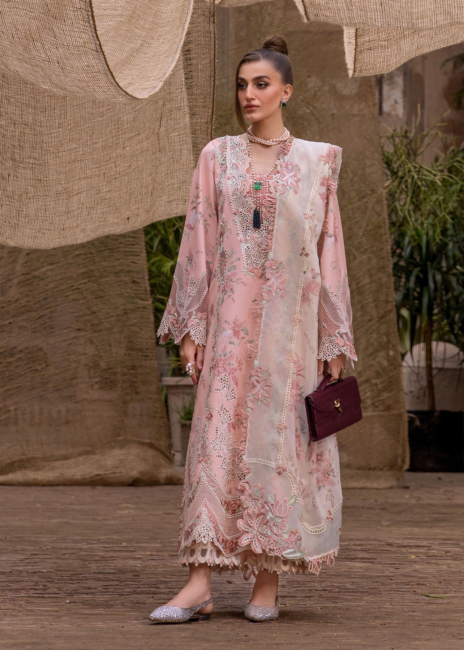 Crimson | Tasawar 25 | LAVENDER FALL - D5A - by - Libasekhas UK - Registered Vendor of : Crimson - 100% Original Designer Dresss