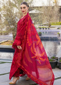 Crimson | flow lawn 26 | BEAUTY IN BLOOM - D3A - by Libasekhas UK - Registered Vendor of : Crimson - 100% Original Designer Dress
