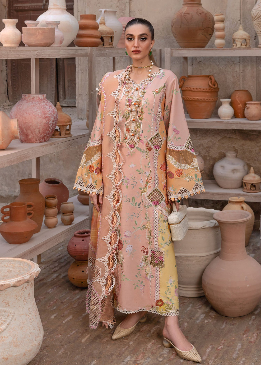 Crimson | Tasawar 25 | BONJOUR AND BLOOM - D4B - by - Libasekhas UK - Registered Vendor of : Crimson - 100% Original Designer Dresss