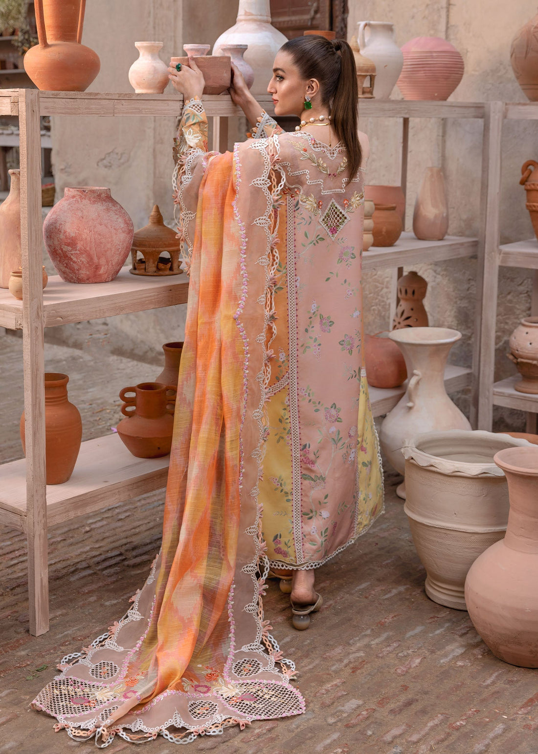 Crimson | Tasawar 25 | BONJOUR AND BLOOM - D4B - by - Libasekhas UK - Registered Vendor of : Crimson - 100% Original Designer Dresss