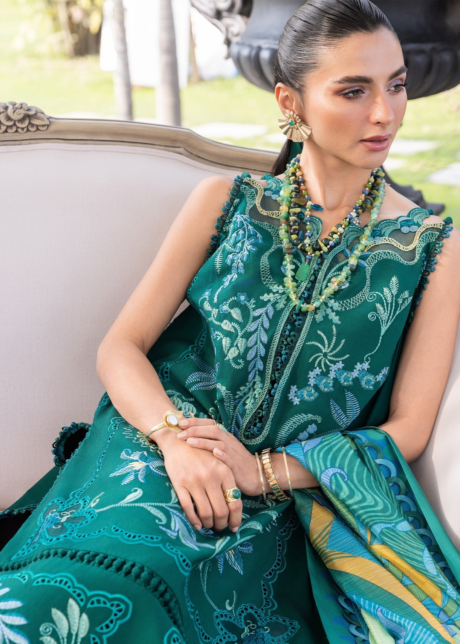 Crimson | flow lawn 26 | BEAUTY IN BLOOM - D3B - by Libasekhas UK - Registered Vendor of : Crimson - 100% Original Designer Dress
