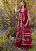 Crimson | flow lawn 26 | A HANDMADE TALE-D5A - by Libasekhas UK - Registered Vendor of : Crimson - 100% Original Designer Dress