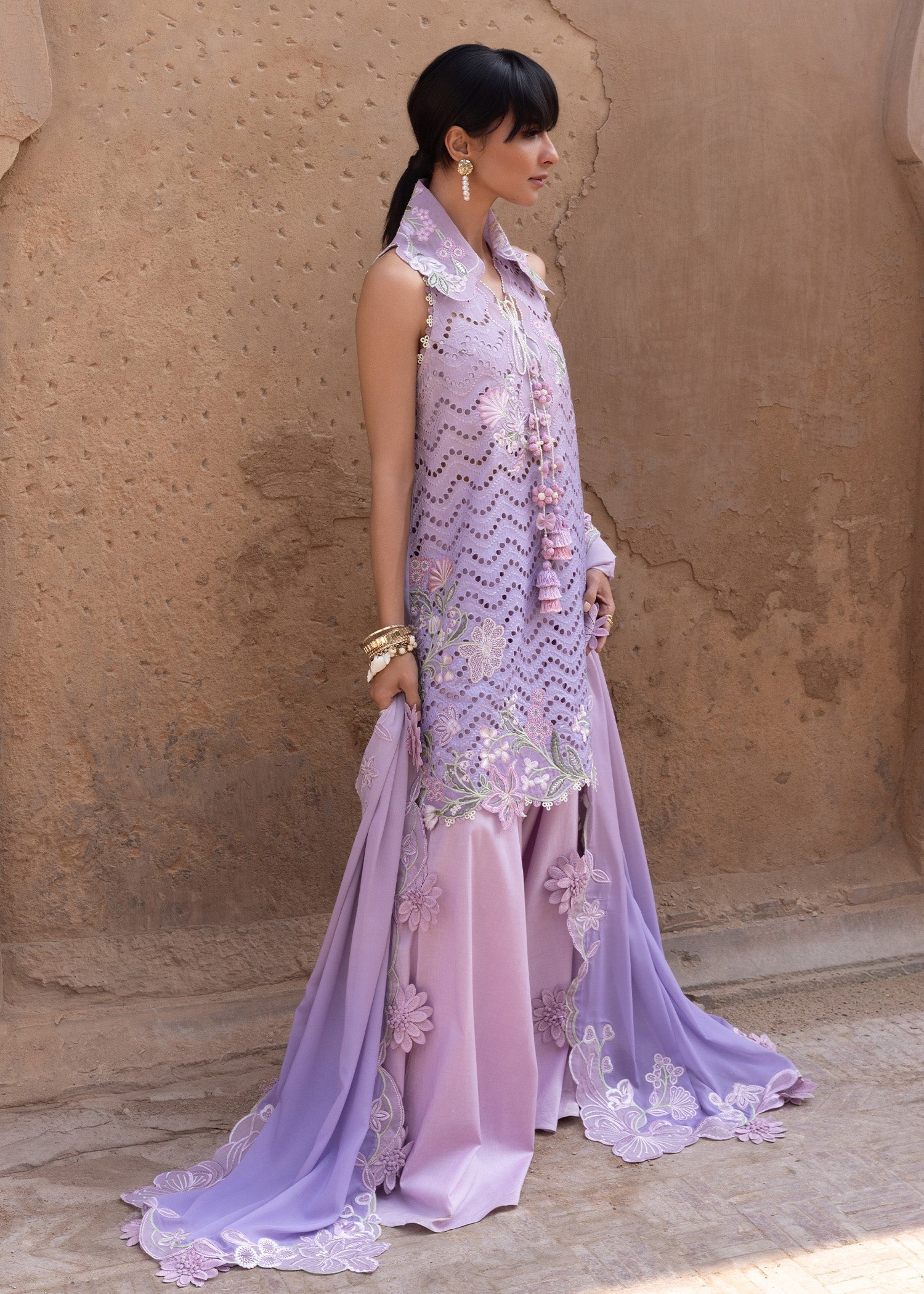 Crimson | flow lawn 26 | OMBRE LOVE - D8B - by Libasekhas UK - Registered Vendor of : Crimson - 100% Original Designer Dress