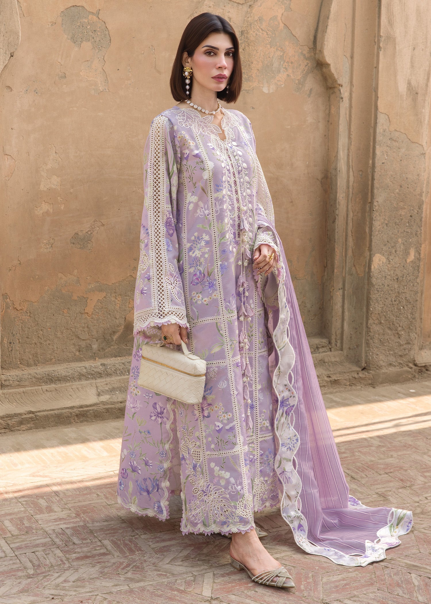 Crimson | flow lawn 26 | A SUMMER DANCE - D2B - by Libasekhas UK - Registered Vendor of : Crimson - 100% Original Designer Dress