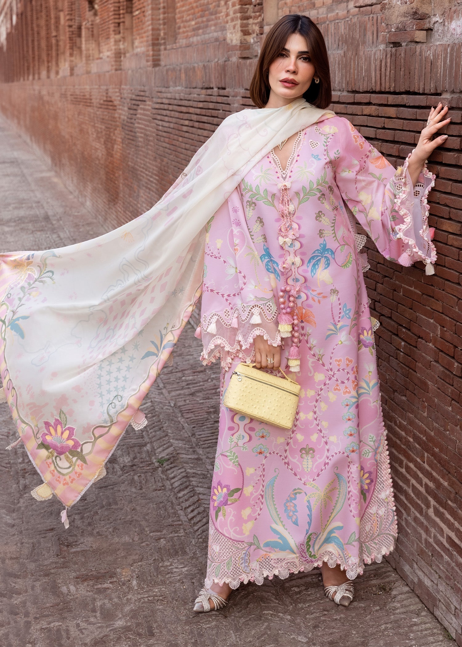 Crimson | flow lawn 26 | OUT OF MANY HEARTS - D6A - by Libasekhas UK - Registered Vendor of : Crimson - 100% Original Designer Dress