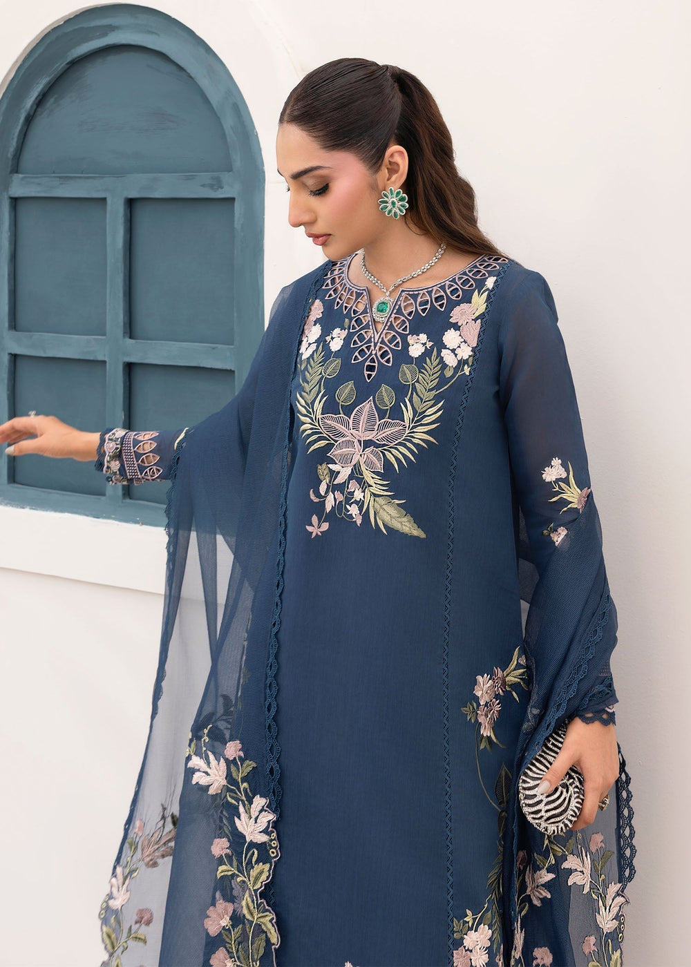 Saira Shakira | Rosea Casual Pret 25 | Midnight - by Libasekhas UK - Registered Vendor of : Saira Shakira - 100% Original Designer Dress