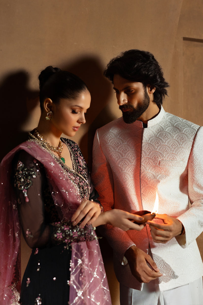 Rangrasiya | Chiffon Formals | Sofia - by Libasekhas UK - Registered Vendor of : Rangrasiya - 100% Original Designer Dress