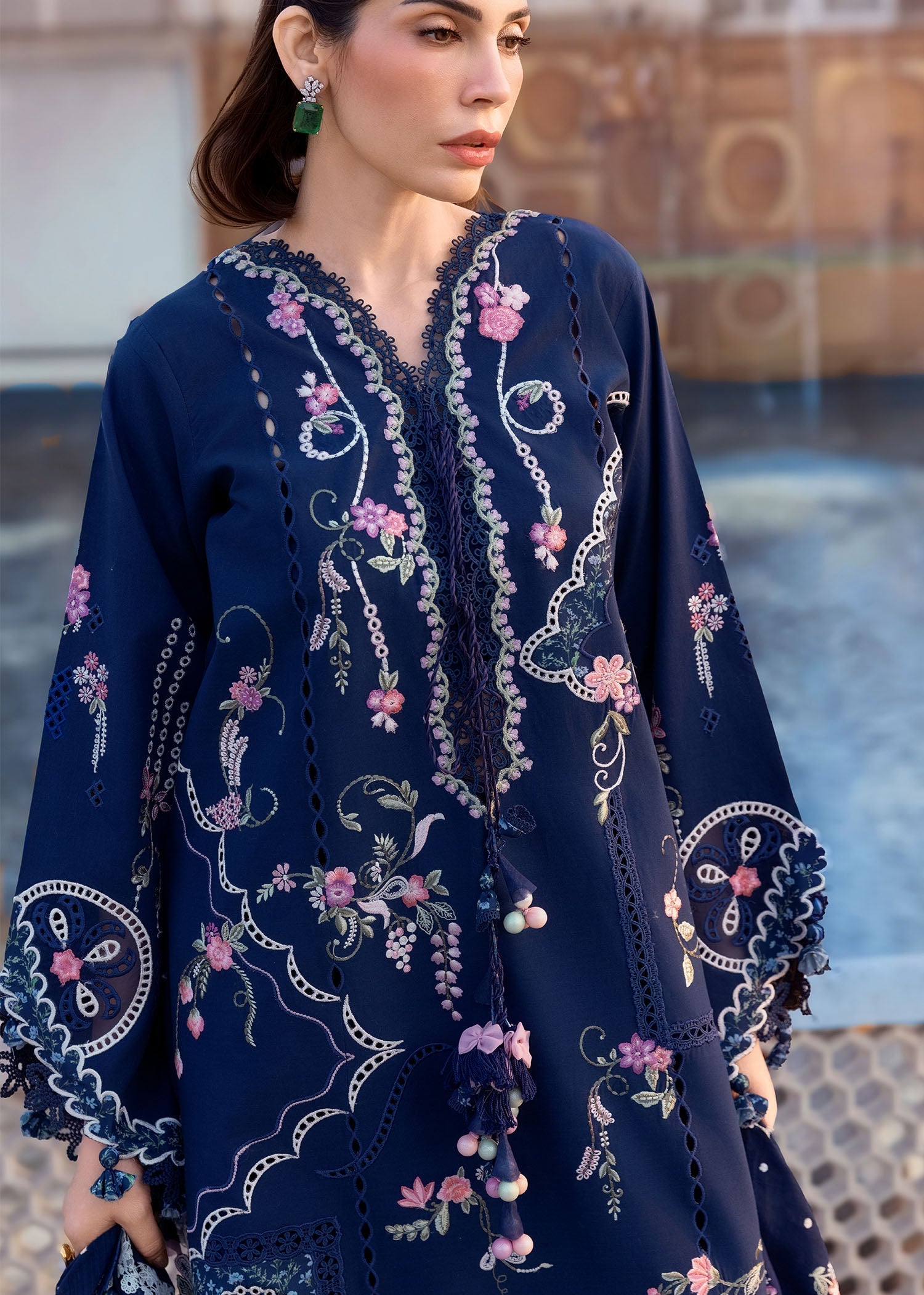 Crimson | flow lawn 26 | MANIFESTED MEADOWS - D7B - by Libasekhas UK - Registered Vendor of : Crimson - 100% Original Designer Dress