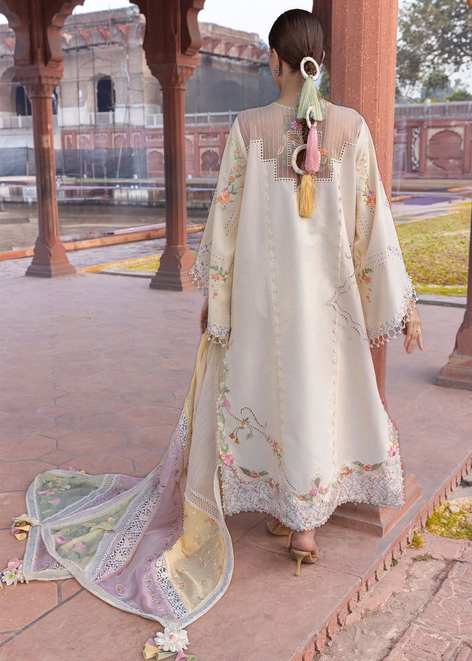Crimson | flow lawn 26 | MANIFESTED MEADOWS - D7A - by Libasekhas UK - Registered Vendor of : Crimson - 100% Original Designer Dress