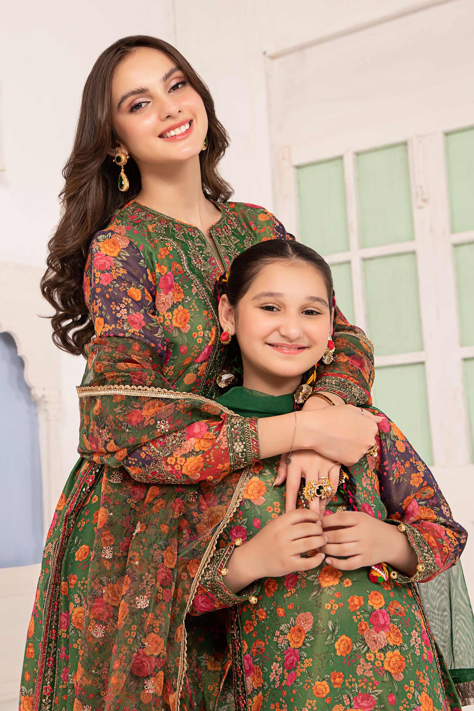 Maria B | 3 Piece Printed Cotton Masoori Suit | MKD-EA24-04 - by - Libasekhas UK - Registered Vendor of : Maria B - 100% Original Designer Dresss