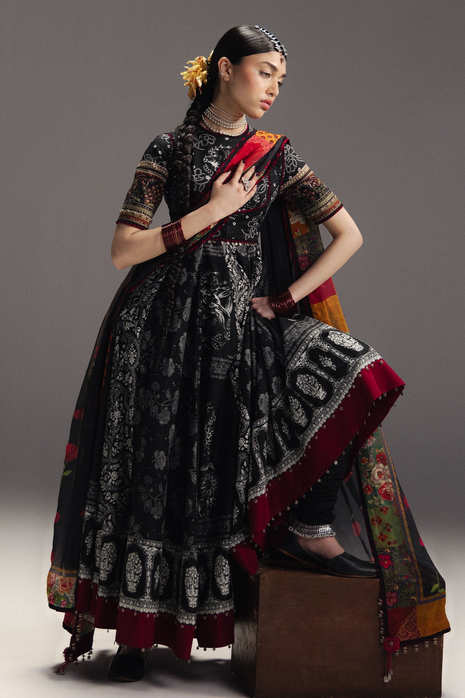 ZaraShahJahan | Zal26 | Surkh Bahar-D1 - Festive Dress - available at Libasekhas in UK and USA