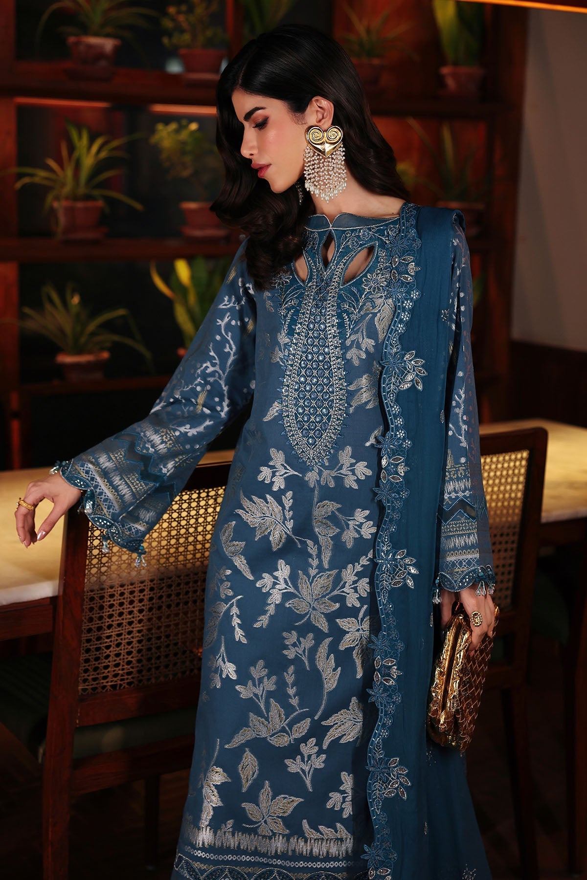 Nureh | Exclusive Jacquard | NE-223 - by Libasekhas UK - Registered Vendor of : Nureh - 100% Original Designer Dress