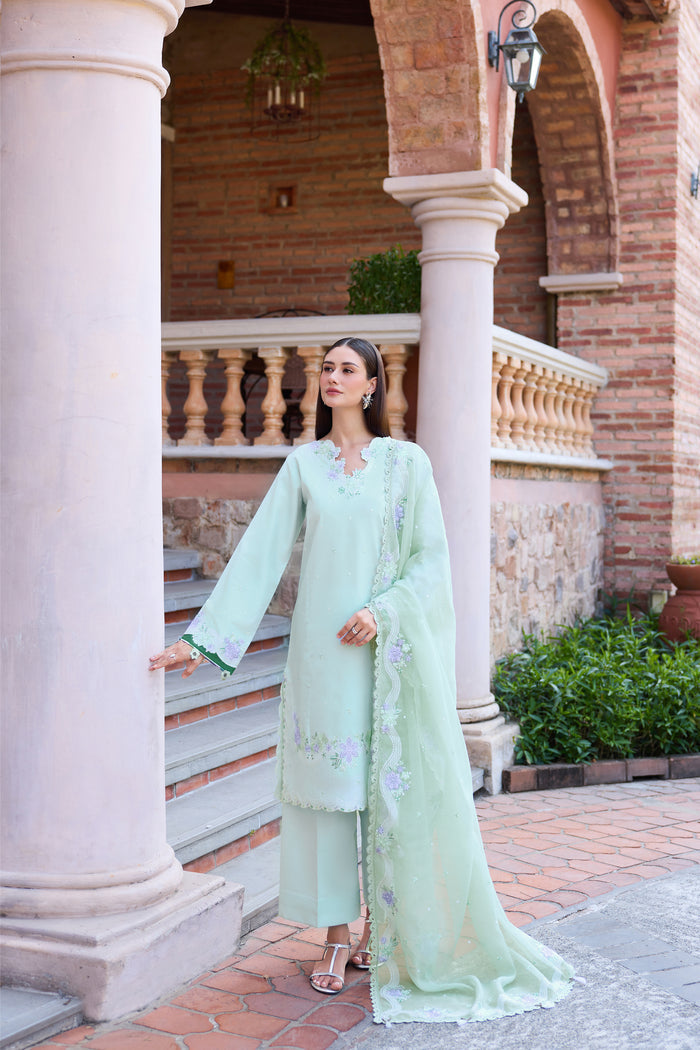 Farasha | Sorine Summer 26 | Misty Mint - by Libasekhas UK - Registered Vendor of : Farasha - 100% Original Designer Dress