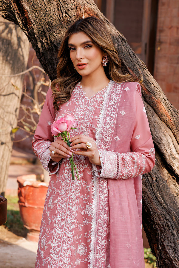 Farasha | Dastoor Embroidered Lawn SS24 | PEARL MIST - by - Libasekhas UK - Registered Vendor of : Farasha - 100% Original Designer Dresss