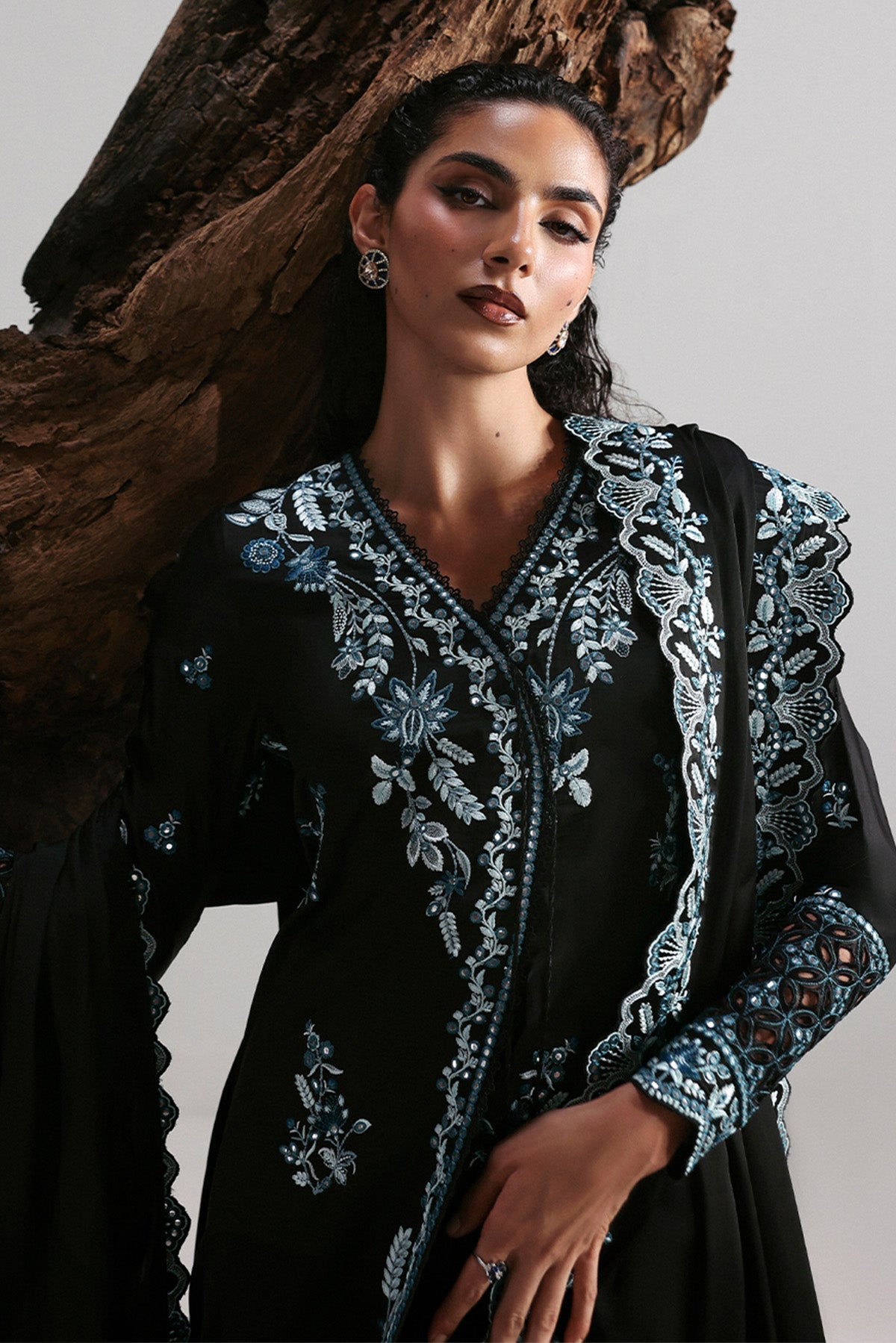 Afrozeh | Slate Ready to Wear | Rhylen - by Libasekhas UK - Registered Vendor of : Afrozeh - 100% Original Designer Dress