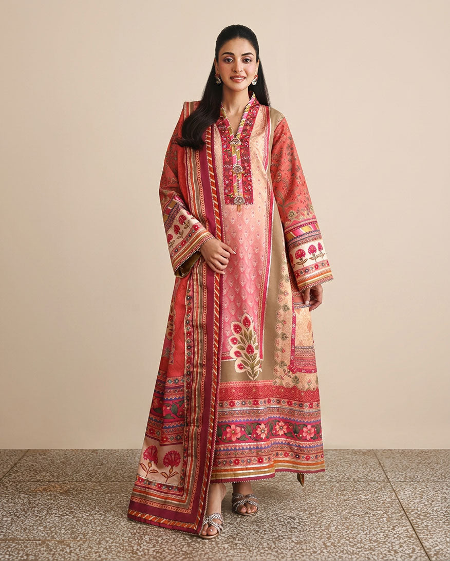 Mushq | Nirvana Anmol Edit | Rose Mood - by Libasekhas UK - Registered Vendor of : Mushq - 100% Original Designer Dress