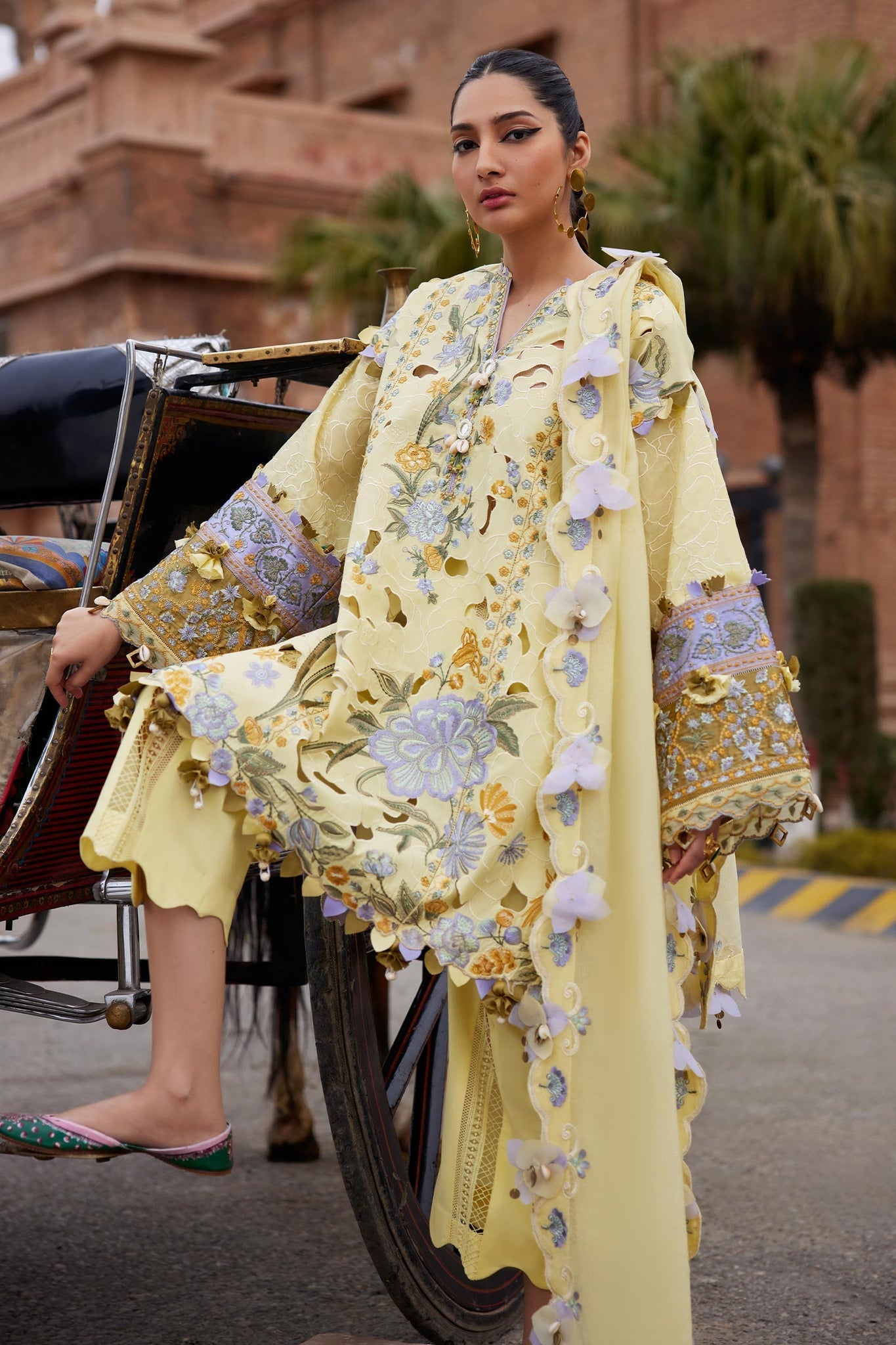 Elan | Luxury Lawn 25 | AMARA (EL25-09 A) - by - Libasekhas UK - Registered Vendor of : Elan - 100% Original Designer Dresss