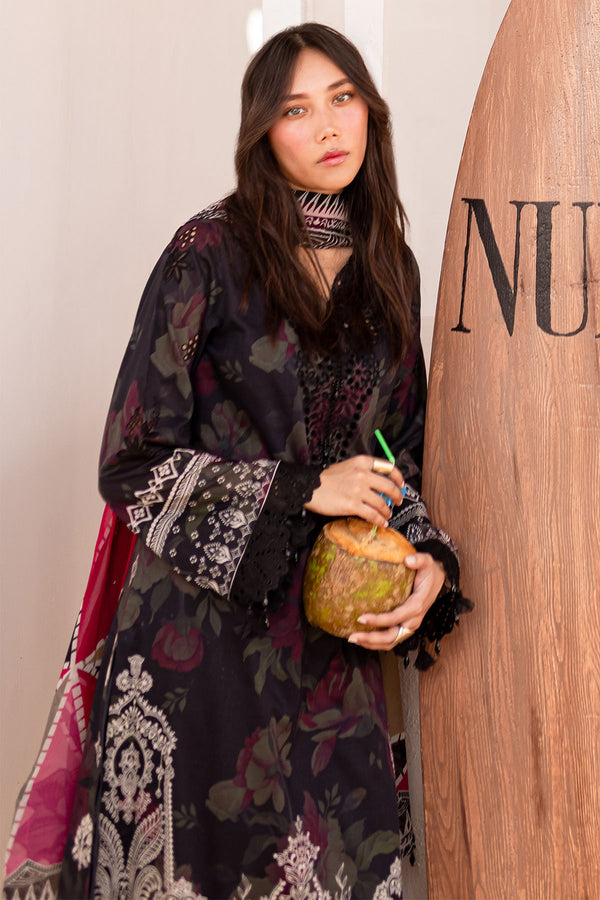 Nureh | Gardenia Lawn 24 | NS-133 A - by - Libasekhas UK - Registered Vendor of : Nureh - 100% Original Designer Dresss