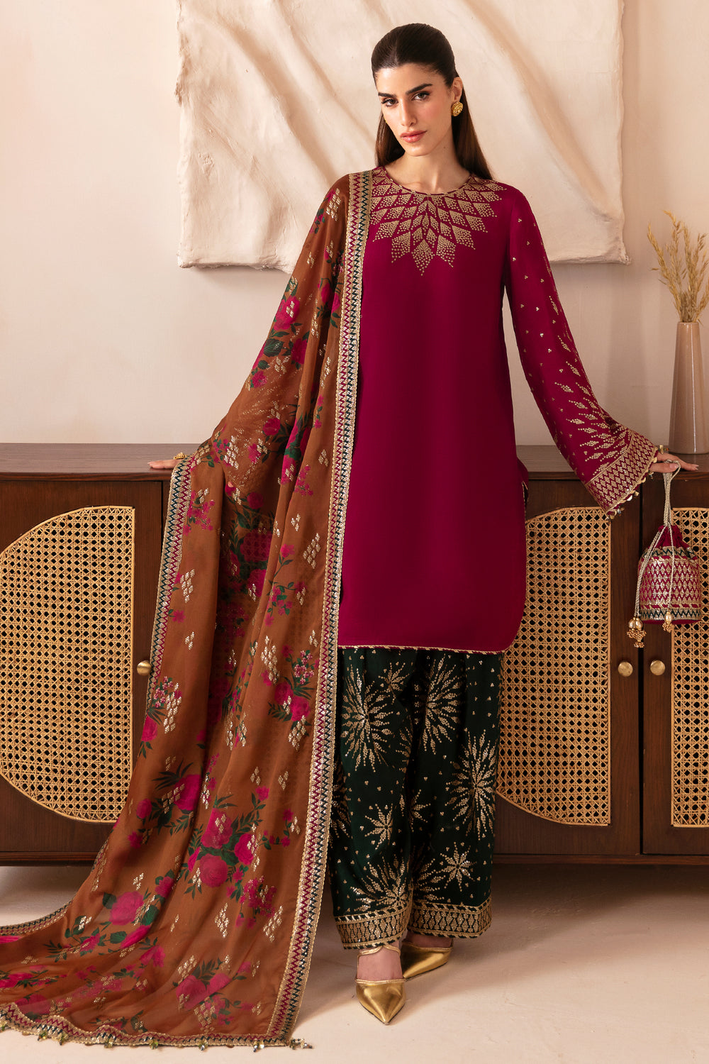 Jazmin | Formals Collection | Raw Silk UR-7038 - by - Libasekhas UK - Registered Vendor of : Jazmin - 100% Original Designer Dresss