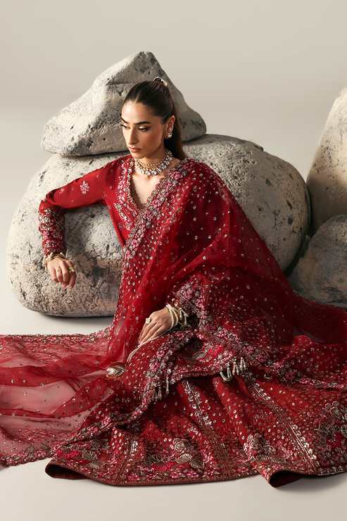 Emaan Adeel | Serein Luxe Silk | SERENITY BLOOM - by Libasekhas UK - Registered Vendor of : Emaan Adeel - 100% Original Designer Dress