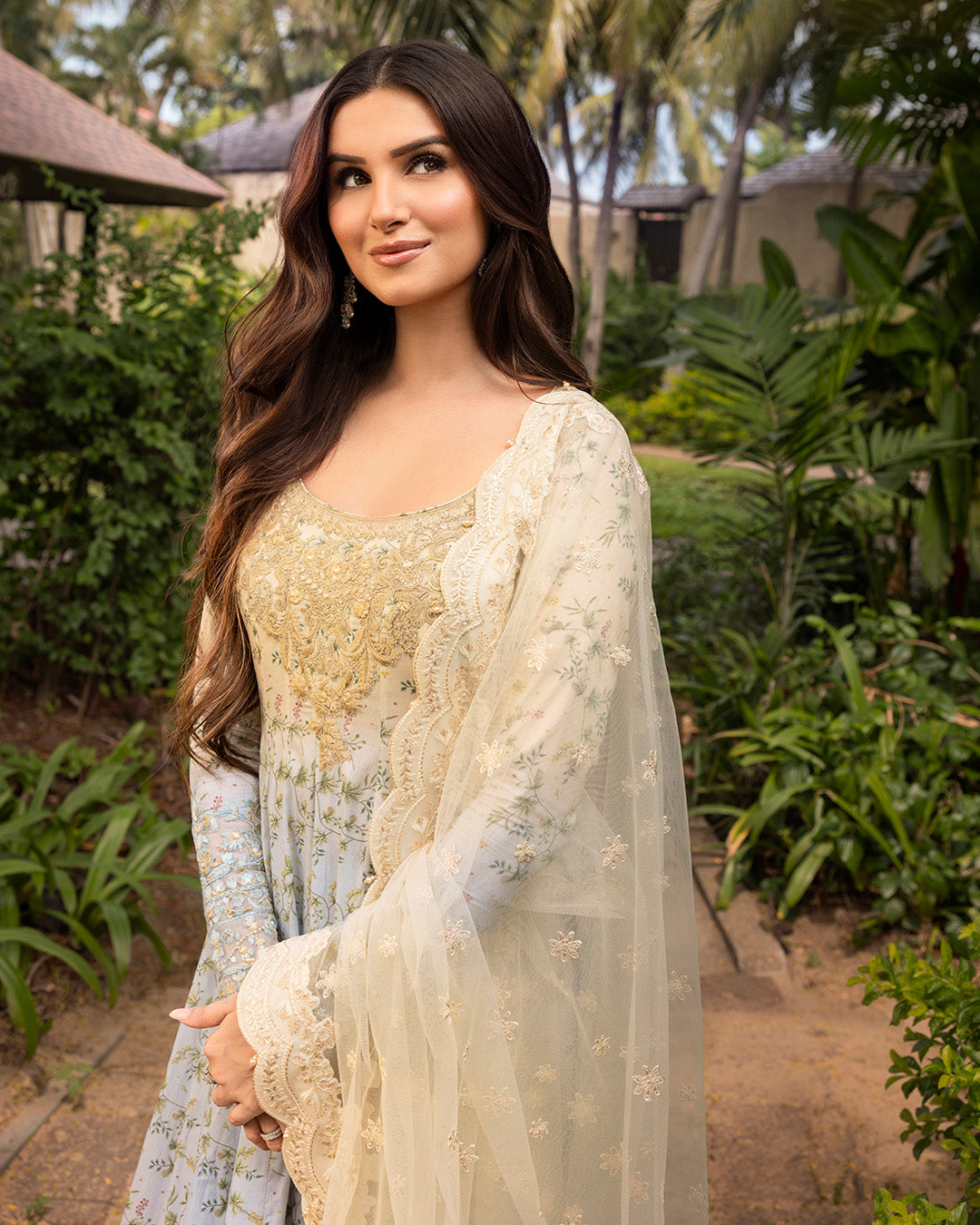 Faiza Saqlain | Zinnia Lawn 25 | Freesia -  Faiza Saqlain Ladies Clothes -  House of Maryam