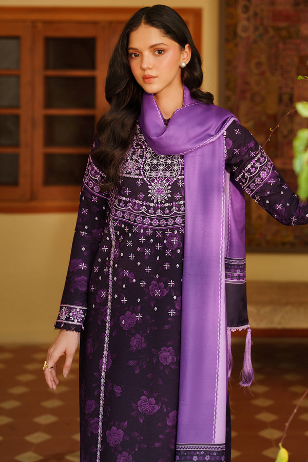 Farasha | Meline Premium Viscose 25 | Plum Powder - by Libasekhas UK - Registered Vendor of : Farasha - 100% Original Designer Dress