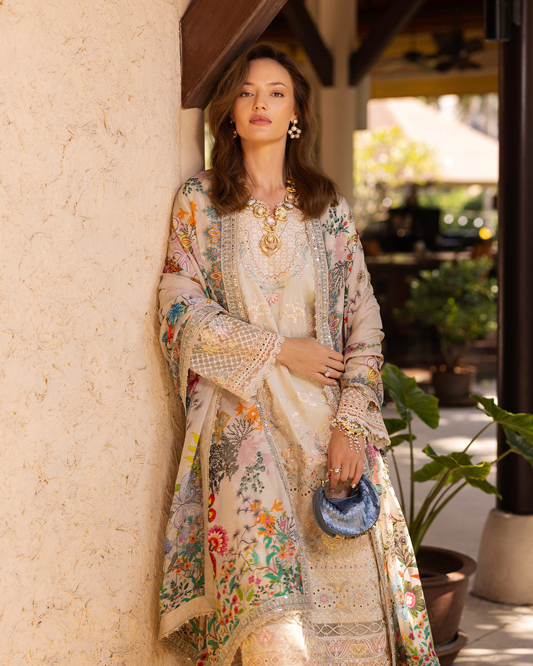 Faiza Saqlain | Zinnia Lawn 25 | Delilah -  Faiza Saqlain Ladies Clothes -  House of Maryam