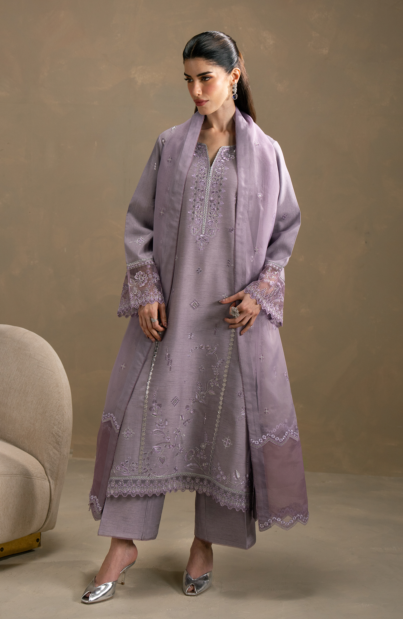 Seran | Lumiere RTW Eid 26 | Lila - by Libasekhas UK - Registered Vendor of : Seran - 100% Original Designer Dress