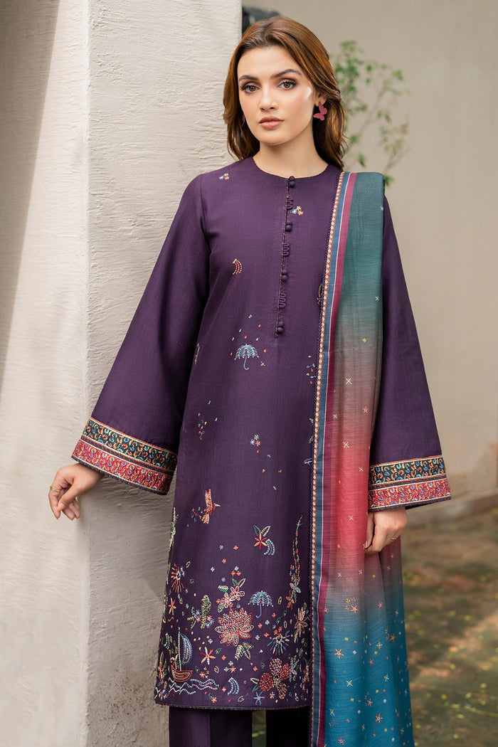 Jazmin | Winter Edition 24 | KHADDAR UW-0050 - by - Libasekhas UK - Registered Vendor of : Jazmin - 100% Original Designer Dresss