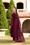 Farasha | Sorine Summer 26 | Autumn Maroon - by Libasekhas UK - Registered Vendor of : Farasha - 100% Original Designer Dress
