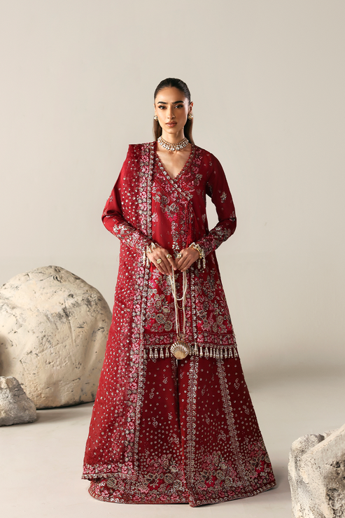 Emaan Adeel | Serein Luxe Silk | SERENITY BLOOM - by Libasekhas UK - Registered Vendor of : Emaan Adeel - 100% Original Designer Dress