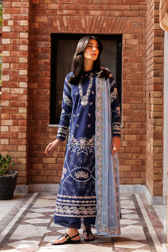 Emaan Adeel | Mirabelle Festive Luxury Lawn | PETAL POSH - by Libasekhas UK - Registered Vendor of : Emaan Adeel - 100% Original Designer Dress
