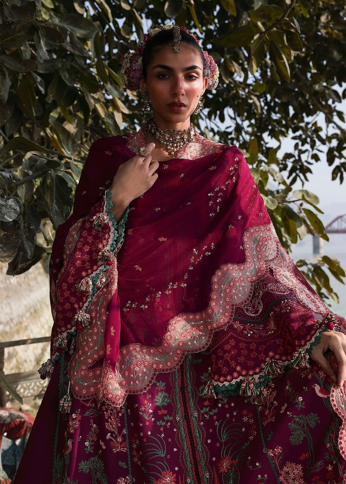 Hussain Rehar | Kalabagh Luxury Lawn 26 | Anjas - by Libasekhas UK - Registered Vendor of : Hussain Rehar - 100% Original Designer Dress