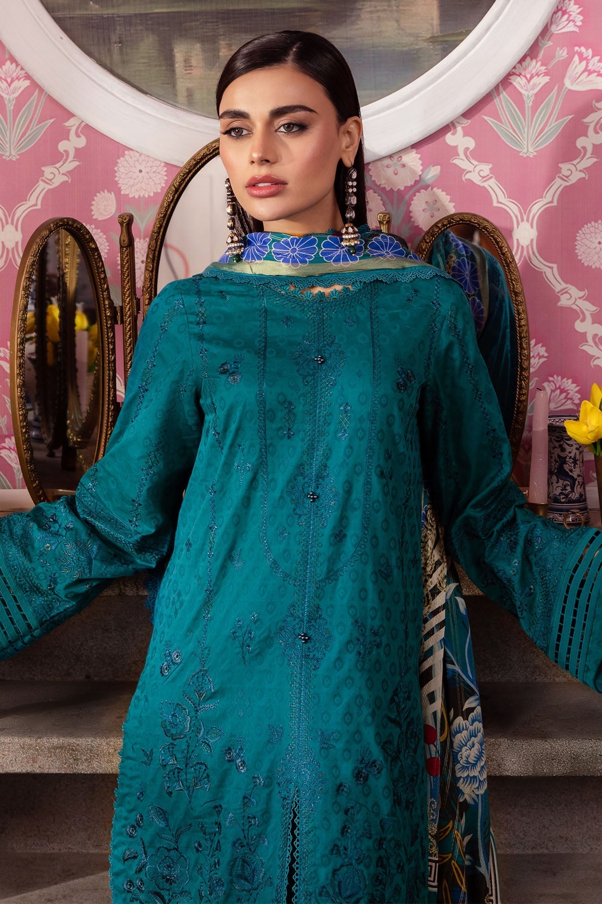 Nureh | Maya Lawn | NS-110 - by - Libasekhas UK - Registered Vendor of : Nureh - 100% Original Designer Dresss