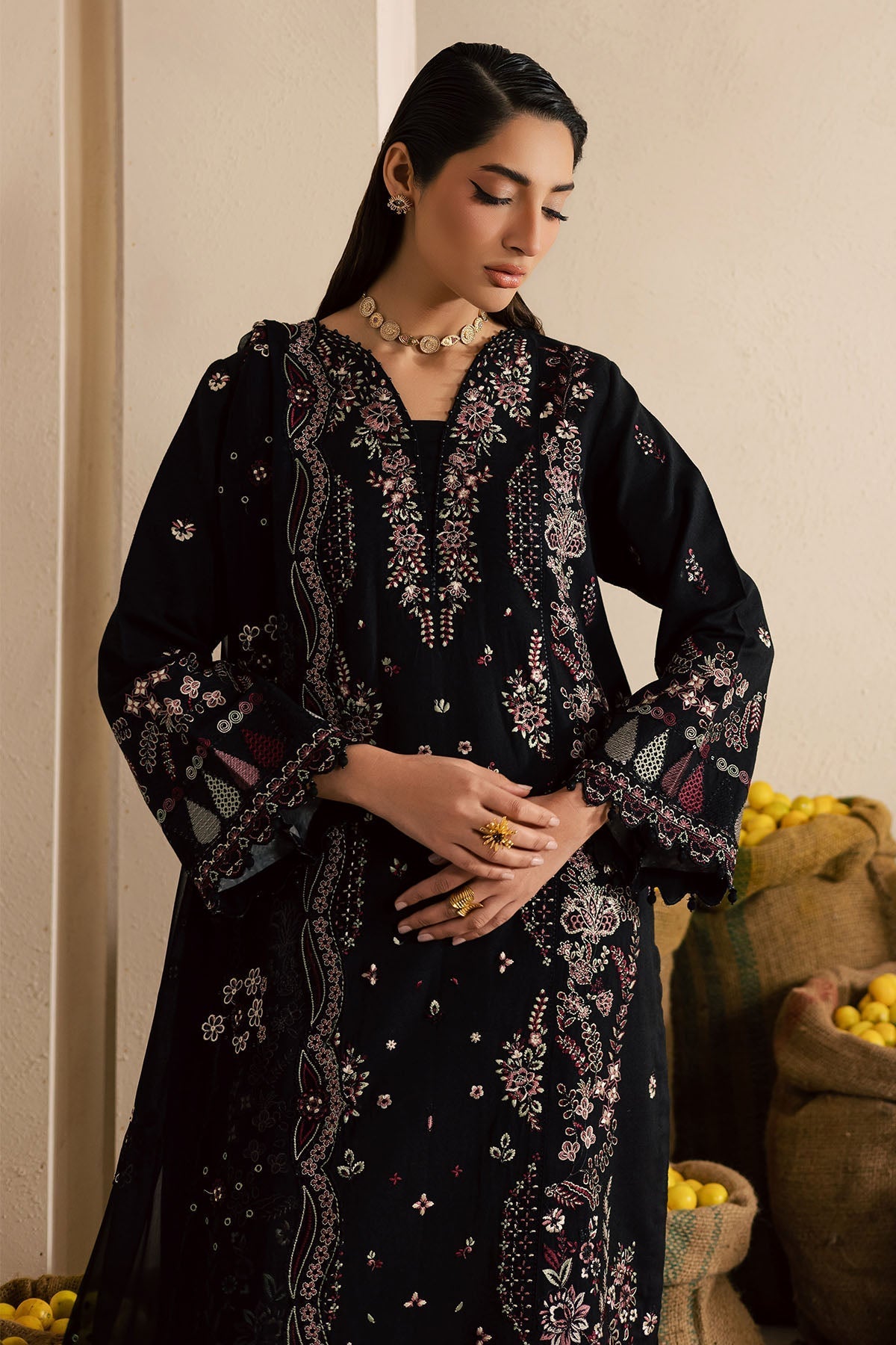 Nureh | Karandi Collection | NE-221 - by Libasekhas UK - Registered Vendor of : Nureh - 100% Original Designer Dress