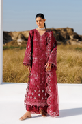 Emaan adeel | Sunlit Groove Luxury Lawn 26 | RADIANT ROSE - by Libasekhas UK - Registered Vendor of : Emaan Adeel - 100% Original Designer Dress