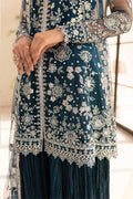 Farasha | Lu Zella Premium Formals 25 | Teal Drizzle - by Libasekhas UK - Registered Vendor of : Farasha - 100% Original Designer Dress