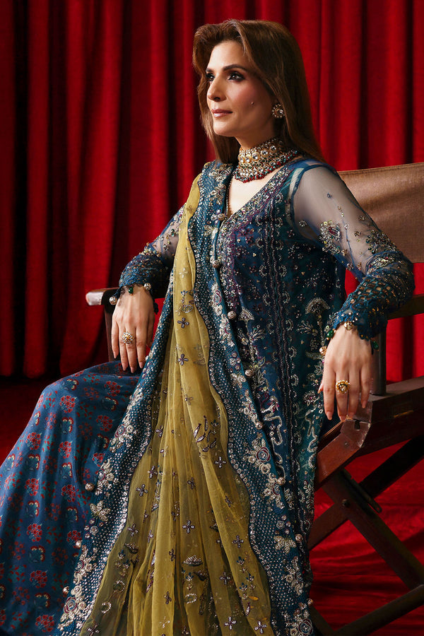 Nureh | Jhoomro Formals | NL-84 Resham - by Libasekhas UK - Registered Vendor of : Nureh - 100% Original Designer Dress