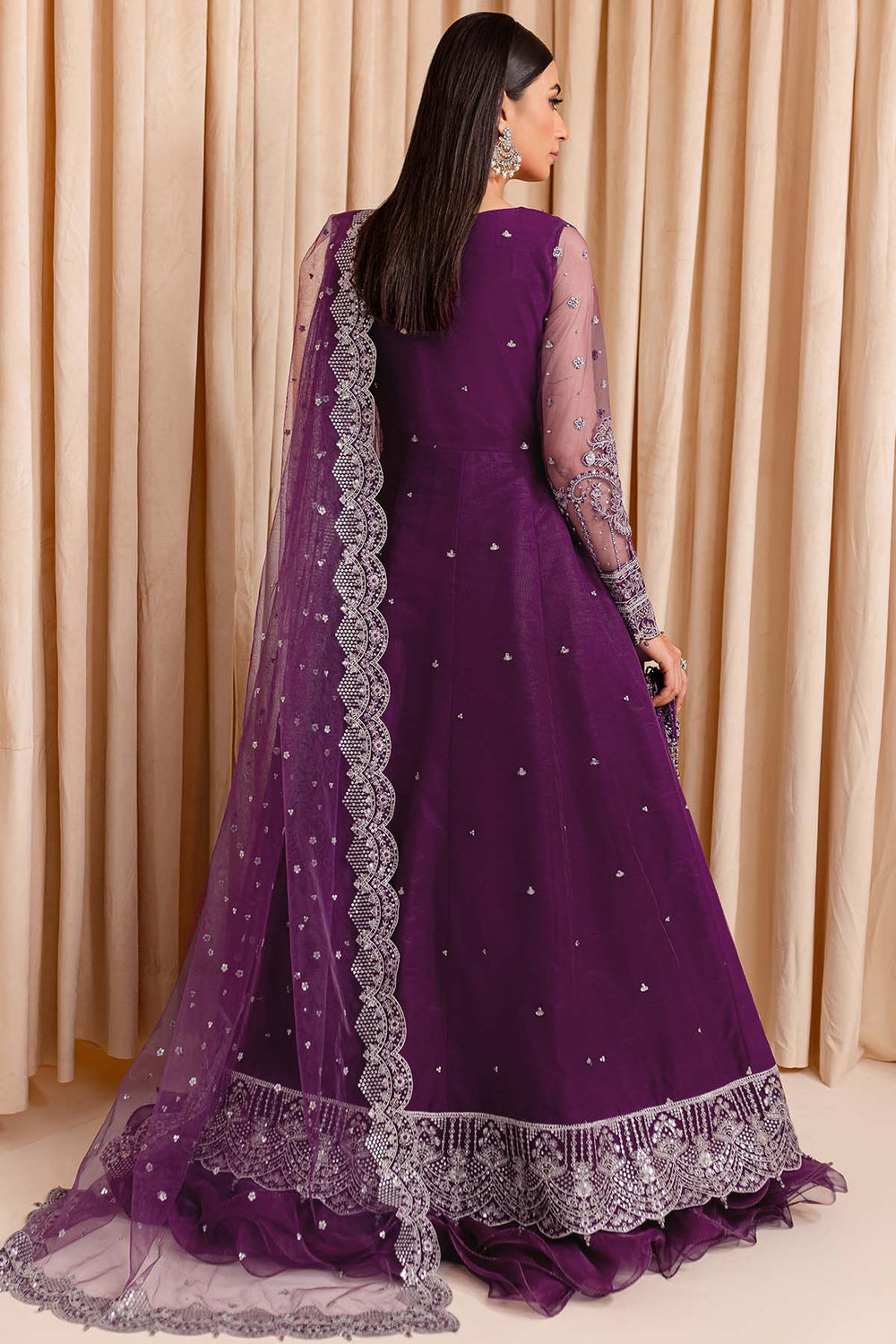 Farasha | Lumiere Formals | Plum Passion - by - Libasekhas UK - Registered Vendor of : Farasha - 100% Original Designer Dresss