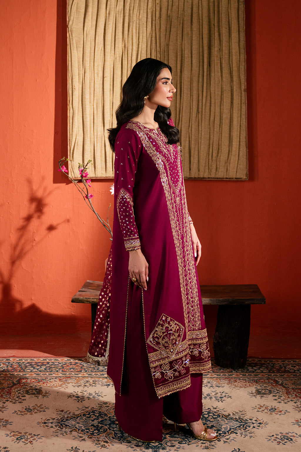 Neeshay | Raw Silk | RTW-RS-01 - by Libasekhas UK - Registered Vendor of : Neeshay - 100% Original Designer Dress