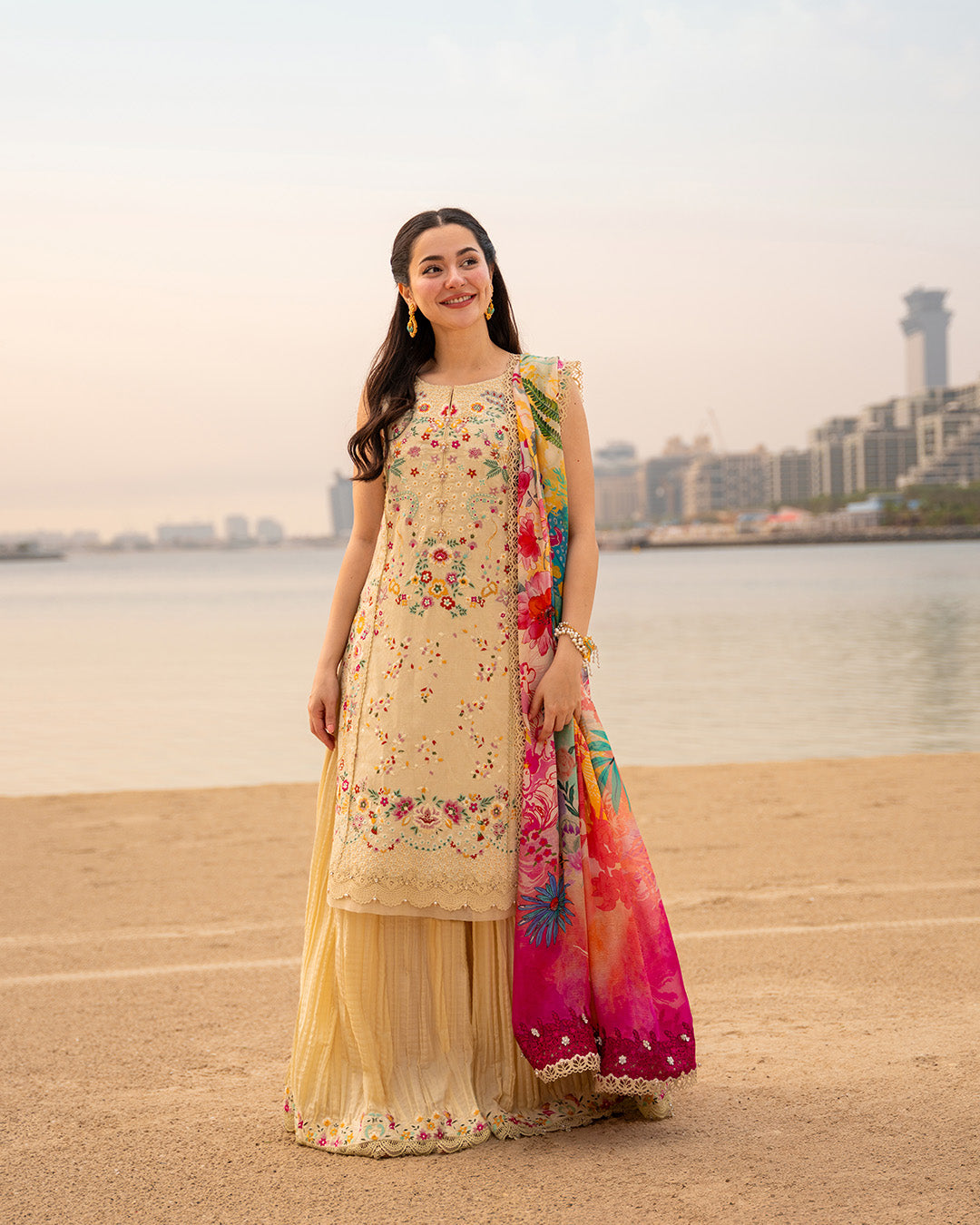 Faiza Saqlain | AYA - Unstitched Luxury Lawn '26 | Merjem - by Libasekhas UK - Registered Vendor of : Faiza Saqlain - 100% Original Designer Dress