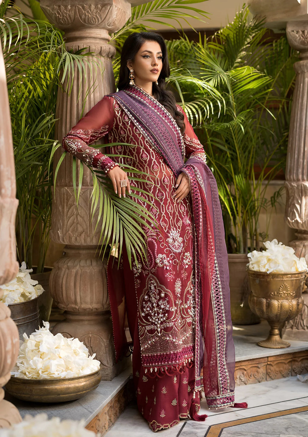 Elaf Premium | Formal Handwork Collection | EFH-06 GHAZAL - by - Libasekhas UK - Registered Vendor of : Elaf Premium - 100% Original Designer Dresss