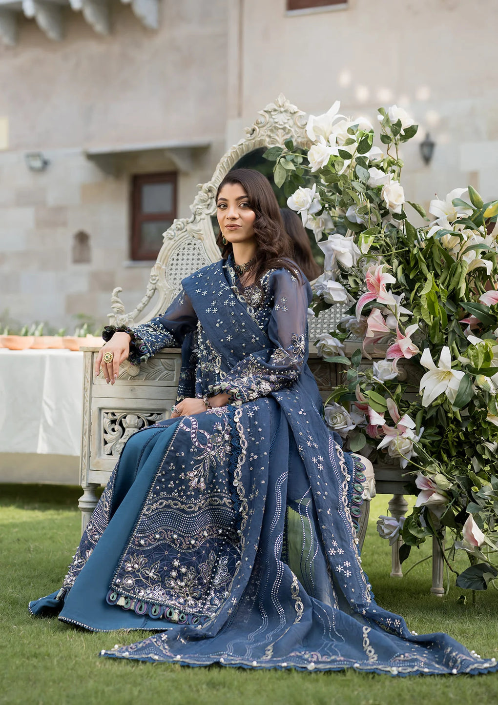Elaf Premium | Formal Handwork Collection | EFH-04 FALAK - by - Libasekhas UK - Registered Vendor of : Elaf Premium - 100% Original Designer Dresss