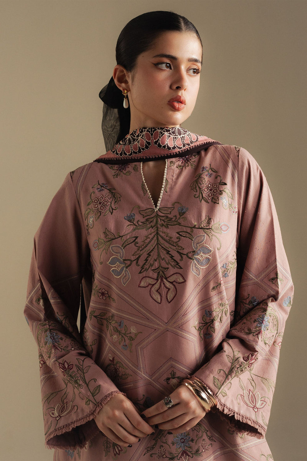 Zara Shahjahan | Coco Winter 25 | Coral-4A - by Libasekhas UK - Registered Vendor of : Zara Shahjahan - 100% Original Designer Dress