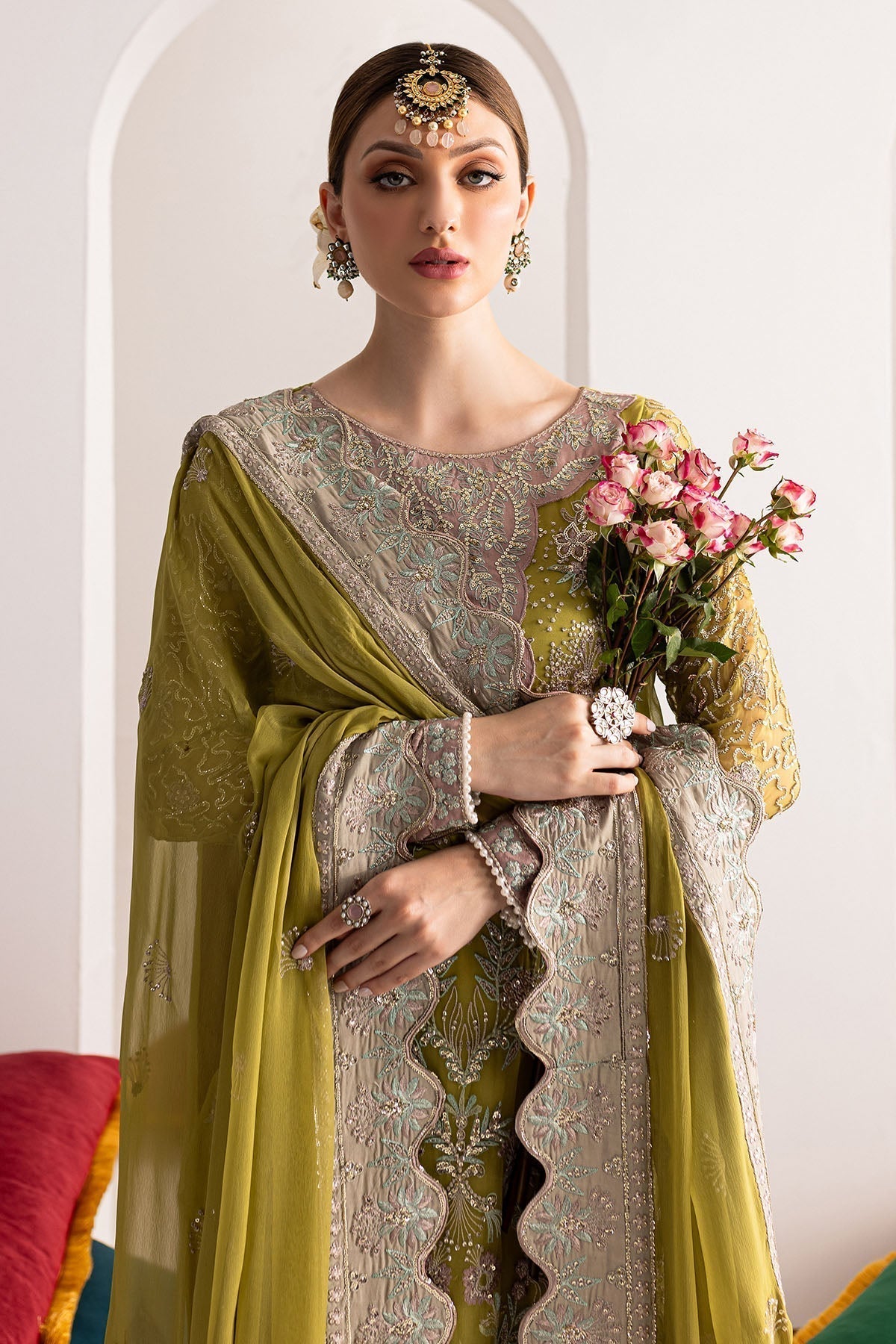 Nureh | Fancy Formals | NP-515 - by - Libasekhas UK - Registered Vendor of : Nureh - 100% Original Designer Dresss
