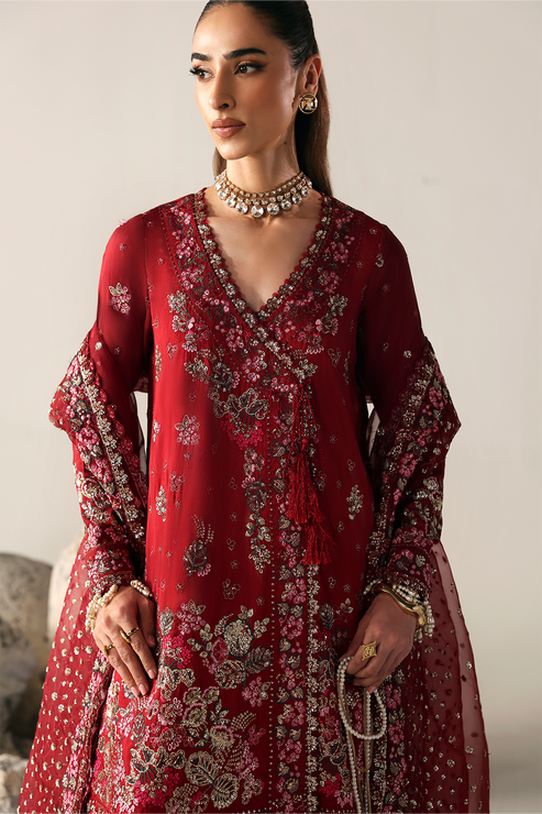 Emaan Adeel | Serein Luxe Silk | SERENITY BLOOM - by Libasekhas UK - Registered Vendor of : Emaan Adeel - 100% Original Designer Dress