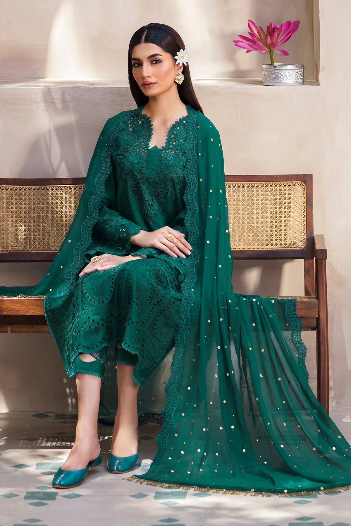 Nureh | Bazaar Lawn | NS-135 - by - Libasekhas UK - Registered Vendor of : Nureh - 100% Original Designer Dresss