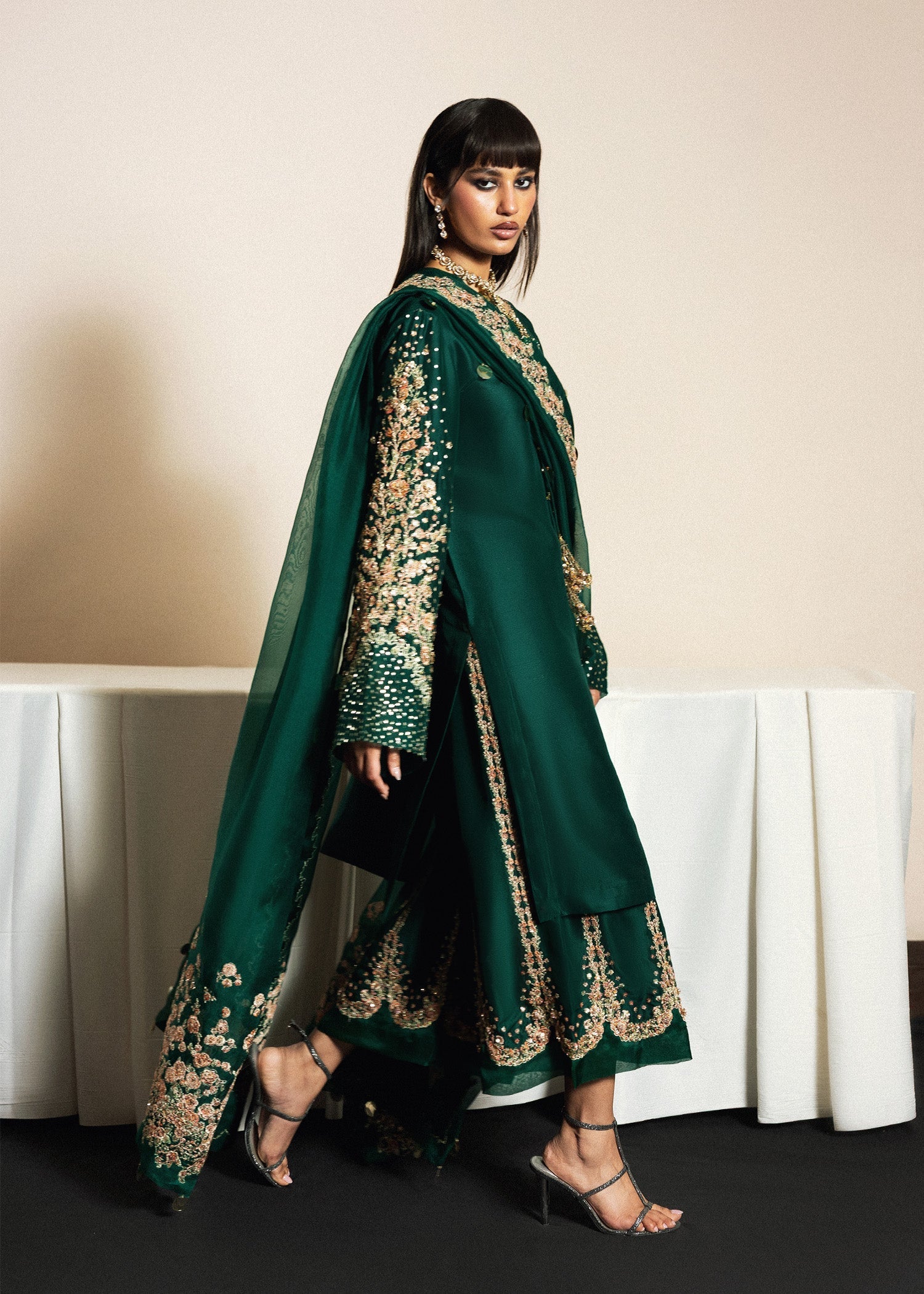 Hussain Rehar | Luxury Pret 26 | Noor Lepoque - by Libasekhas UK - Registered Vendor of : Hussain Rehar - 100% Original Designer Dress