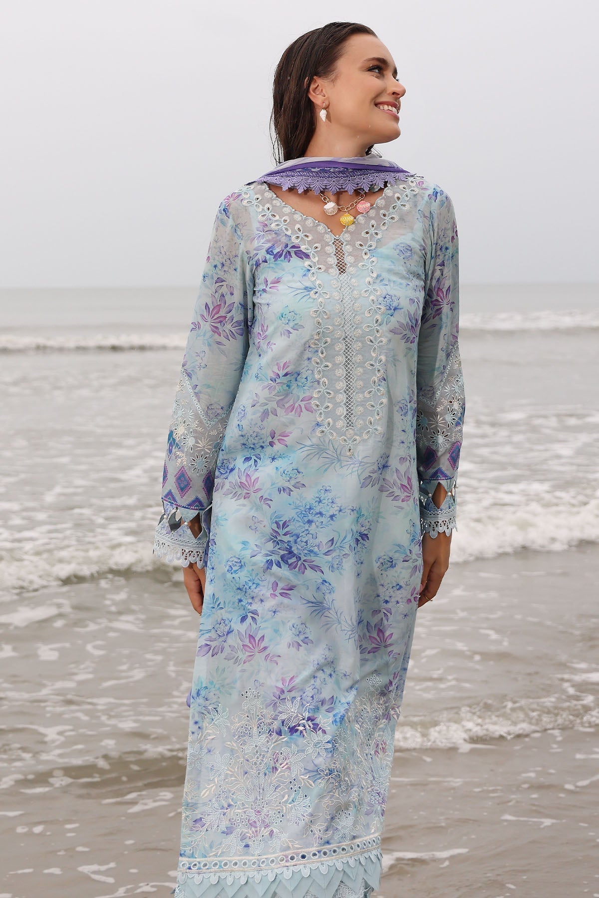 Nureh | Gardenia Embroidered Lawn 25 | NSG-176 - by - Libasekhas UK - Registered Vendor of : Nureh - 100% Original Designer Dresss